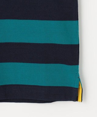 J.PRESS KIDS 【140-170cm】ボーダーJPサガラ刺繍 Ｔシャツ グリーン系1