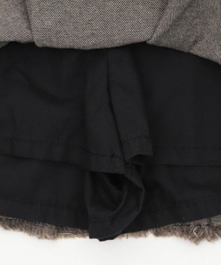 WEGO ヴィンテージウォッシュデニムプリーツスカパン ブラックその他