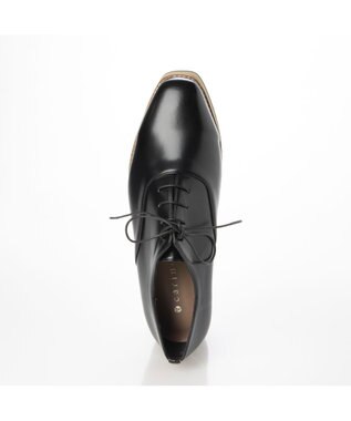 MODE ET JACOMO <carino>【レイン対応】厚底レースアップシューズ ブラック