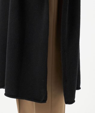 23区 L 【エステータ】マーセライズドウールカシミヤ ニットジレ ブラック系