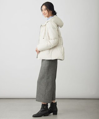 J.PRESS LADIES S 【洗える】タフタダウン ショート丈 コート アイボリー系