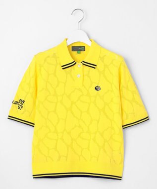 PW CIRCULUS 【WOMEN】ジラフニットポロ ゴルフウェア レディース イエロー系