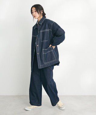 CRAFT STANDARD BOUTIQUE デニム裏キルトコート Indigo