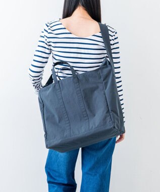 NIZYU KANO 【はまじコラボ】Airyトート Lサイズ ダークグレー