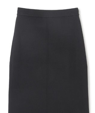 UNFILO L 【接触冷感/UVカット】スゴ機能美ニット Iラインスカート ブラック