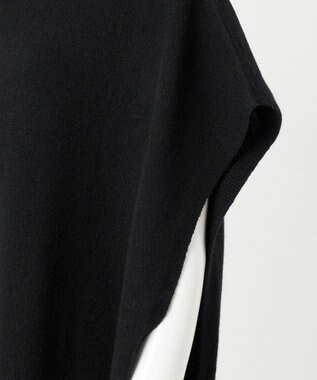 23区 L 【エステータ】マーセライズドウールカシミヤ ニットジレ ブラック系