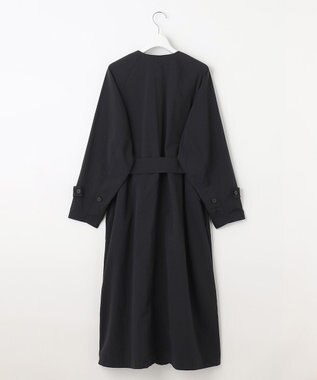 UNFILO 【洗える/シワになりにくい】撥水ナイロンタフタワッシャー ブラック