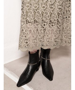 Te chichi ケミカルレースナロースカート《2025Autumn catalog vol.2 item》 ベージュ