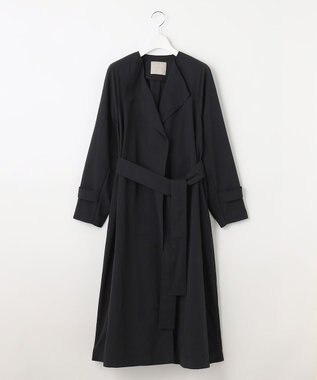 UNFILO 【洗える/シワになりにくい】撥水ナイロンタフタワッシャー ブラック