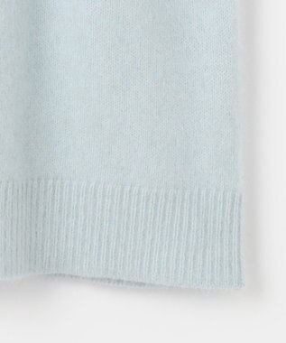 組曲 L 【WEB限定】フラッフィーファー パフスリーブニット サックスブルー系