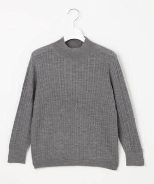 J.PRESS LADIES 【洗える】KNIT BASIC ハイネック ニット ライトグレー系