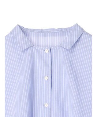 CRAFT STANDARD BOUTIQUE ペプラムブラウス Stripe Blue