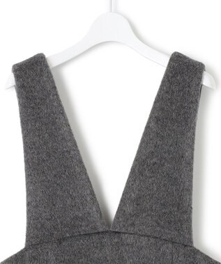 23区 【SACRA】 アルパカモヘヤシャギー ワンピース グレー系