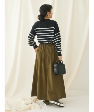 CRAFT STANDARD BOUTIQUE シルク混ニット長袖プルオーバー Black