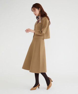 Feroux 【セットアイテム】パフスリーブニット セットアップ キャメル系