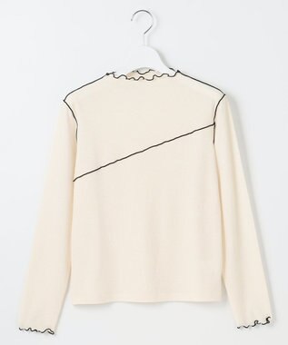 Feroux 【洗える】シアーメロー プルオーバー ホワイト系