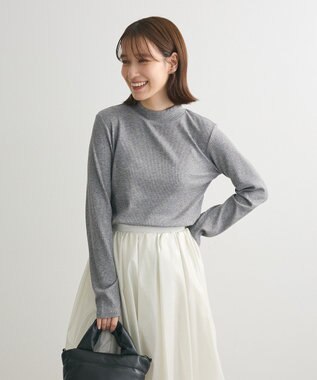 Green Parks ・Ｐｅｔｉｔ　Ｆｌｅｕｒ　ラメテレコハイネック Gray Mixture
