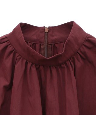 Green Parks リボンデザインハイネックブラウス Terracotta