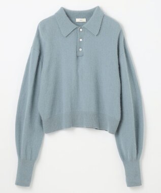 NAVE 【Nave・手洗い可】ポロニット サックスブルー系