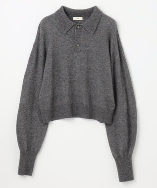 NAVE 【Nave・手洗い可】ポロニット ライトグレー系