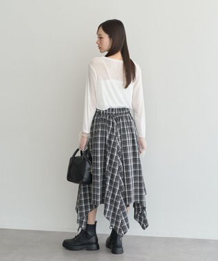 earth music&ecology シアースリーブプルオーバー Off White