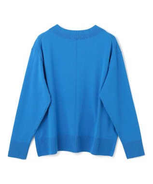 UNFILO マイビューティ Vネック ニット ブルー