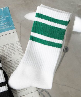 WEGO 底パイルラインソックス 柄6