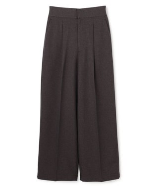 uncrave ウォッシャブルウールライクツイル ワイドパンツ