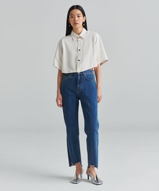 NAVE 【ReNAVE　洗える】アセテートギャバシャツ オフホワイト