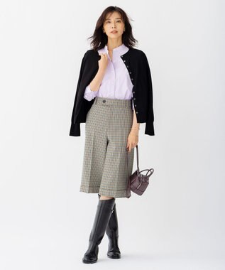 23区 【CLASSY.1月号掲載】YAHKI SOFT W FACE クロス ボディ バッグ プラム