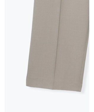 Te chichi フロントZIPリネンライクテーパードパンツ(セットアップ可) Ｓグレー