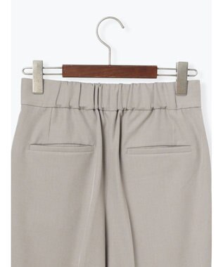 Te chichi フロントZIPリネンライクテーパードパンツ(セットアップ可) Ｓグレー