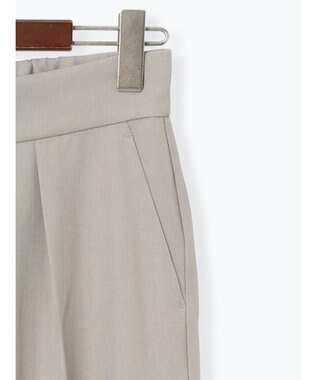 Te chichi フロントZIPリネンライクテーパードパンツ(セットアップ可) Ｓグレー