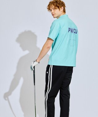 PW CIRCULUS 【UV遮蔽率99.5%  UVカット/速乾/ストレッチ】【GOLF OUT掲載】【MEN】ポケットモックT  ゴルフ ブルー系