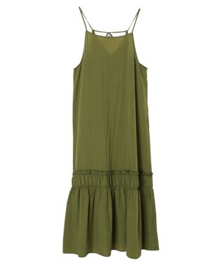 CRAFT STANDARD BOUTIQUE 切替ティアードキャミワンピース Khaki