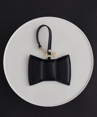 Maison de FLEUR リボンパスケース Black