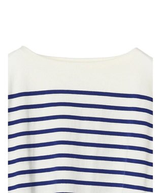 Green Parks パネルボーダーチュニック Blue