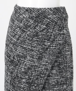 23区 L 【エステータ】NESSO ツイード スカート ブラック系1