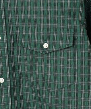 J.PRESS MEN 【こだわりの逸品】シアージャカードチェック シャツ / B.D. グリーン系3