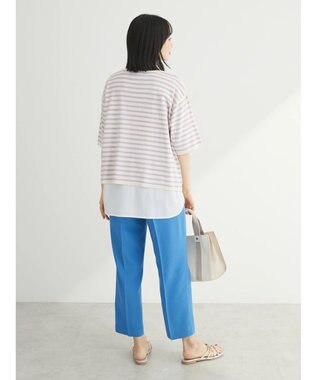 Green Parks 洗える　ニットＴシャツ Border