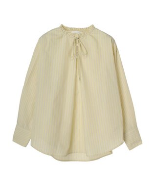 Green Parks スタンドフリルアソートブラウス Yellow