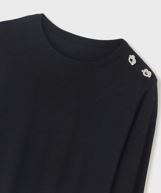 GRACE CONTINENTAL クルーニットトップ ブラック