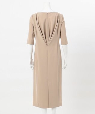 23区 【エステータ】コットンダブルクロス ハーフスリーブワンピース グレージュ系