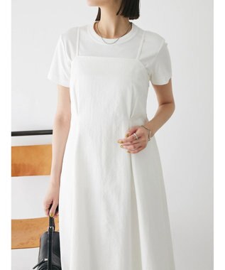Green Parks バックデザインキャミワンピース Off White