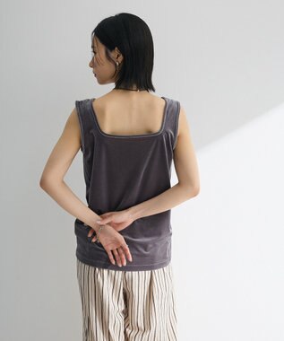 Green Parks ２Ｗａｙベロアタンクトップ Dark Gray