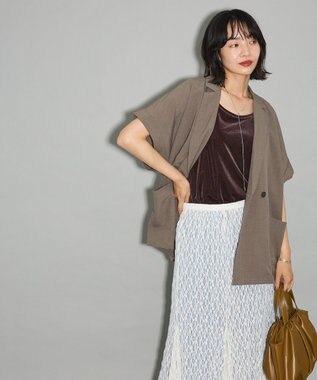 Green Parks ２Ｗａｙベロアタンクトップ Brown