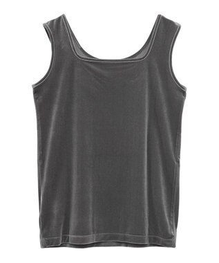 Green Parks ２Ｗａｙベロアタンクトップ Dark Gray