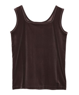 Green Parks ２Ｗａｙベロアタンクトップ Brown