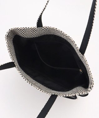 TOCCA 【A4サイズ対応・一部カラー撥水】T CADEAU NEW BAG フラットトートバッグ ヘリンボーン柄