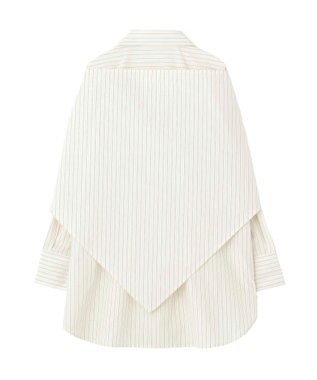 earth music&ecology 【SET ITEM】スカーフ付きスキッパーシャツ Stripe